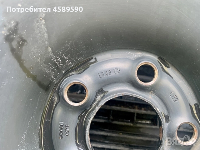 4бр.Оригинални железни джанти 15цола 5x100 + ГУМИ 195/55/15 за Vw,Audi,Skoda,Seat, снимка 15 - Гуми и джанти - 51809093