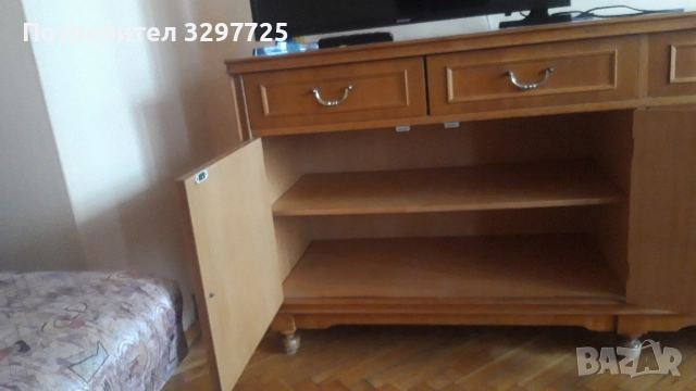 🤎Масивен шкаф за кухня или трапезария с плот и чекмеджета🤎 , снимка 2 - Шкафове - 52872889