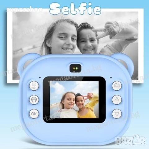 Детски Фотоапарат камера с незабавен печат и функции „Направи си сам“, снимка 12 - Други - 52447412