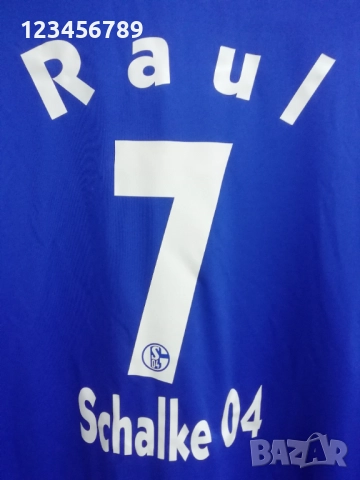 Schalke 04 Raul Adidas оригинална тениска фланелка Раул Шалке екип , снимка 3 - Тениски - 52561278