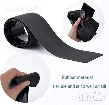 Гумена лайсна протектор за багажник 90 x 7 см – универсална защита за задна броня, снимка 8 - Аксесоари и консумативи - 52132009