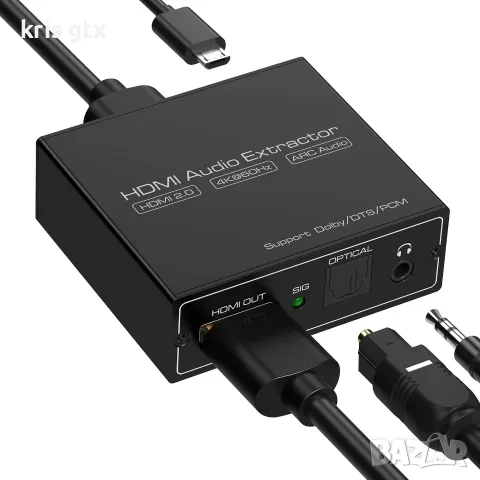 HDMI Audio Extractor / Аудио екстрактор 4K@60Hz с ARC eARC
