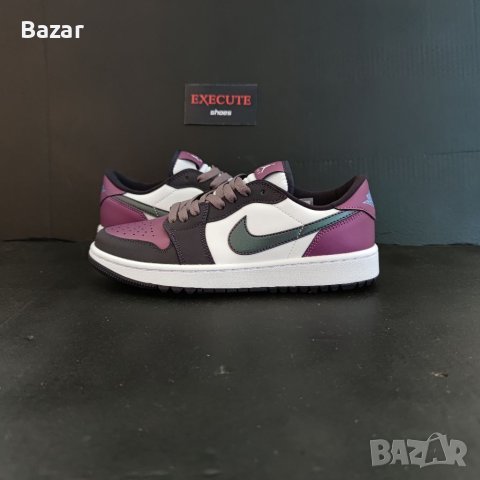 Nike Air Jordan 1 Low Purple Golf Hameleon Logo Нови Обувки Размер 39 Кецове Маратонки , снимка 1 - Маратонки - 41087494