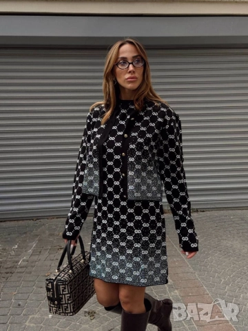рокля и жилетка gucci с камъни , снимка 6 - Комплекти - 51978645