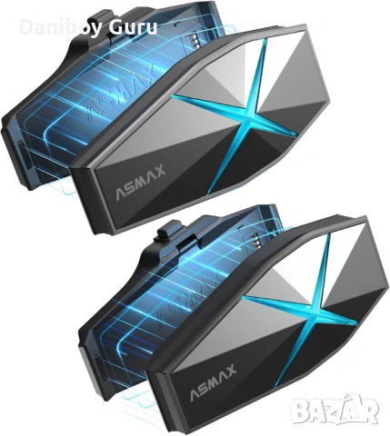 ASMAX F1 за мотор Bluetooth слушалки с интелигентно гласово управление, интерком 2бр