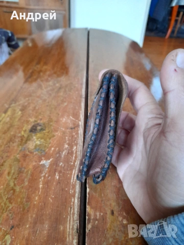 Стара кожена чантичка,табакера за колан, снимка 3 - Други ценни предмети - 53649925