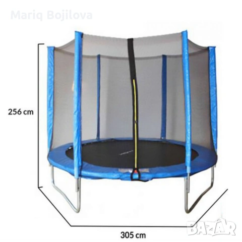 Батут с външна мрежа Jump 10ft - безопасно забавление и тренировка, снимка 5 - Други спортове - 53589194