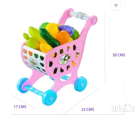 Пазарска количка за деца със аксесоари , снимка 3 - Други - 53126193