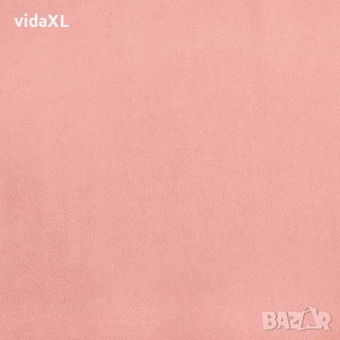 vidaXL Рамка за легло с табла без матрак, розова, 140x200 см, кадифе, снимка 8 - Спални и легла - 56147161