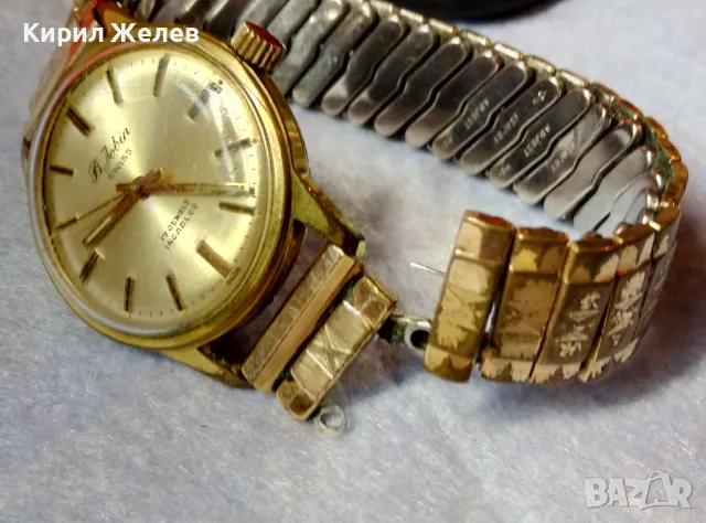 R.Jobin 17 JEWELS INCABLOC Стар ПОЗЛАТЕН ШВЕЙЦАРСКИ РЪЧЕН ЧАСОВНИК РАБОТЕЩ с ПОЗЛАТЕНА ВЕРИЖКА 49567, снимка 11 - Антикварни и старинни предмети - 48442556