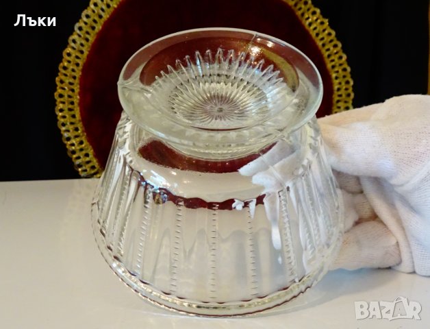 Стъклена бонбониера,купичка за ядки. , снимка 3 - Аксесоари за кухня - 34563148