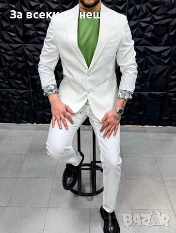 Мъжки Костюм🔝Абитуриентски Костюм🔝Сватбен Костюм🔝Официален Костюм-Различни Цв. Код Premium F.23, снимка 5 - Костюми - 53869678