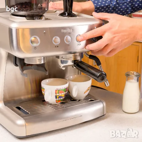 НОВА Еспресо машина Breville Barista Max VCF126X-01, 15 bar, 1450 w, Вградена кафемелачка - 24 месец, снимка 11 - Кафемашини - 48065901