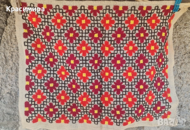 Автентични, старинни кавьори/ стенни килимчета, снимка 4 - Антикварни и старинни предмети - 52223743