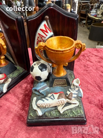 Масивни подпори / подложки за книги. №7393, снимка 3 - Антикварни и старинни предмети - 51887870