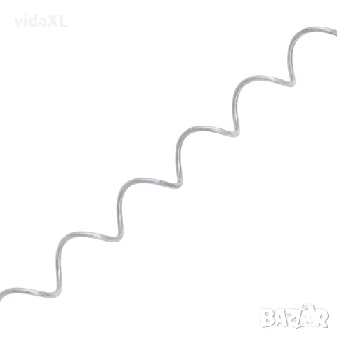 vidaXL Спирали за габион, 24 бр, поцинкована стомана, 100 см, снимка 7 - Огради и мрежи - 56146147