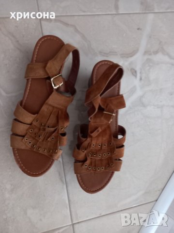 Дамски сандали , велур,40 номер, снимка 2 - Сандали - 41394764