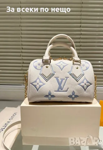 Louis Vuitton Дамска Бяла Малка Чанта С Къса И Дълга Дръжка Код DST79, снимка 8 - Чанти - 56105706