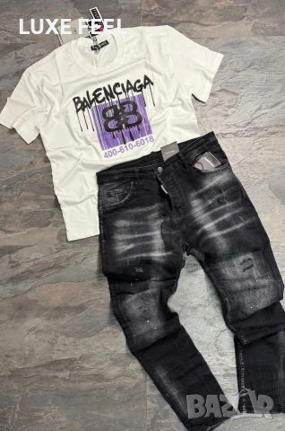 Balenciaga 🔹Мъжки Тениски , снимка 5 - Тениски - 53692747