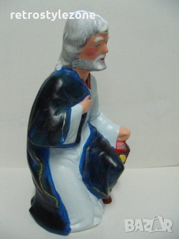 № 5951 стара керамична фигура   - размер 23 / 14 / 12 см , снимка 3 - Други ценни предмети - 35758226