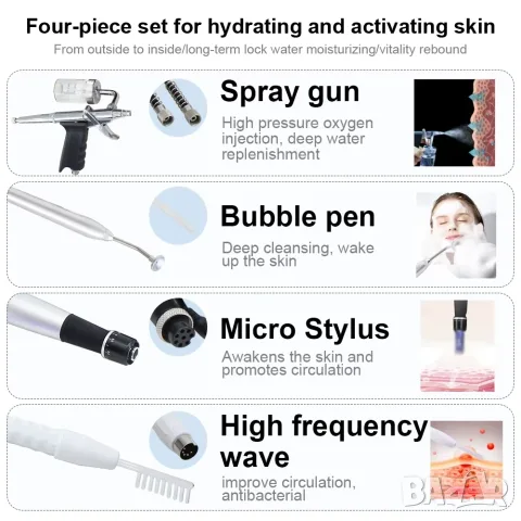 Професионален апарат за водно дермабразио 14 в 1 , Многофункционален Hydro Facial 14 в 1, снимка 6 - Козметични уреди - 56159684