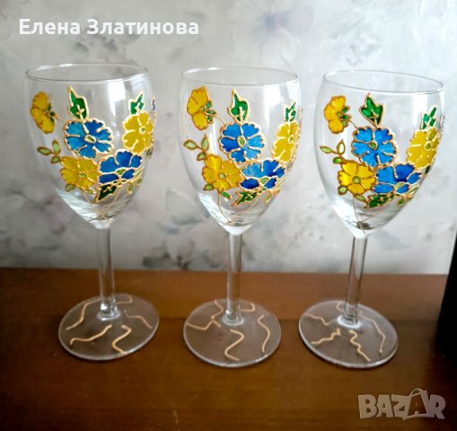 Колекция ръчно рисувани чаши, снимка 7 - Чаши - 44374132