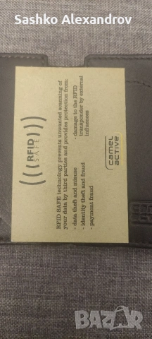 Camel Activ Nagoya - оригинален кожен портфейл с RFID защити - като нов, снимка 6 - Портфейли, портмонета - 53844222