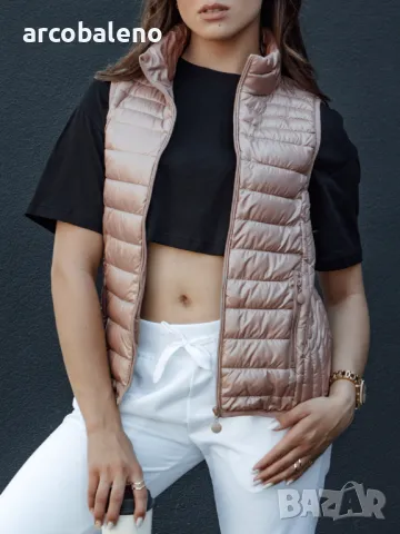 Дамско ватирано яке без ръкави с изправена яка STYLISHZ, 5цвята , снимка 12 - Якета - 47465180