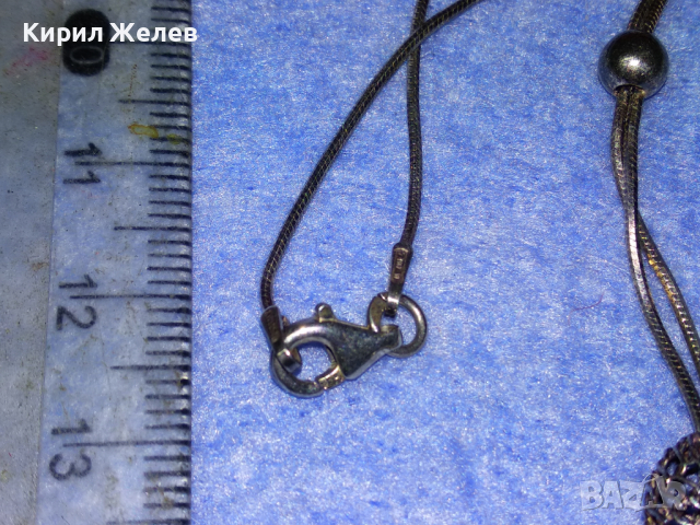 НЕЖНО ФЕШЪН АРТ СРЕБЪРНО КОЛИЕ ЛАКИРАНО СРЕБРО 925 ITALY БУТИКОВО БИЖУ 41898, снимка 12 - Колиета, медальони, синджири - 44690483