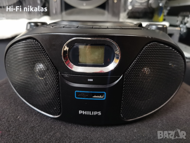 FM радио касетофон USB CD плейър PHILIPS AZ382 AZ385 AZ382, снимка 2 - Радиокасетофони, транзистори - 44840227