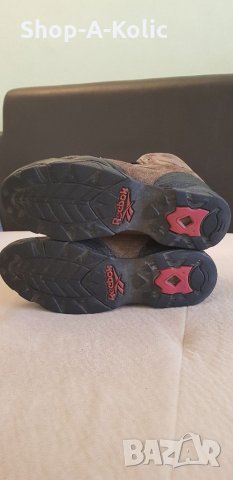 Vintage Retro 90s REEBOK Hexalite Hiking Boots Tan Suede Black Leather, снимка 7 - Кецове - 35667127