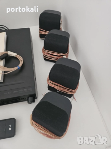 Аудио система домашно кино LG 5.1 дистанционно DVD USB FM + тонколони колони, снимка 7 - Аудиосистеми - 51604141