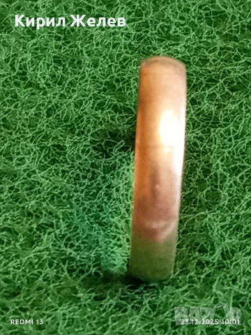 Сребърен пръстен тип халка майсторска ръчна изработка 52366, снимка 3 - Пръстени - 52881874