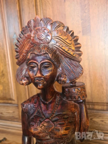 африканска статуетка масвина от тиково дърво, снимка 5 - Статуетки - 50821523