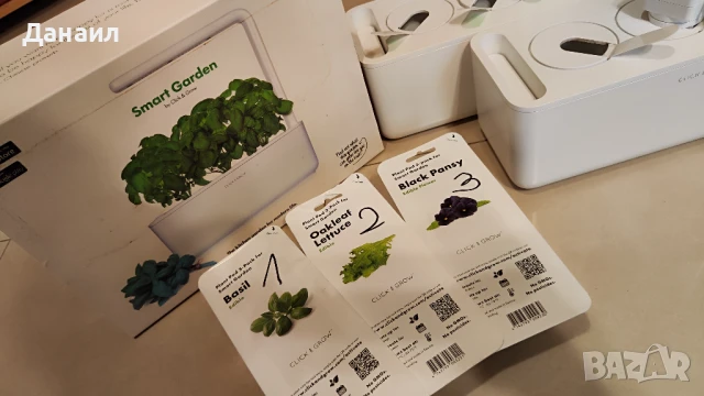Смарт саксия Click & Grow - Smart Garden 3, 8W, бяла, снимка 2 - Стайни растения - 50538801