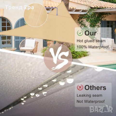 Водоустойчива тента 4x4x4 метра, снимка 2 - Градински мебели, декорация  - 51716366