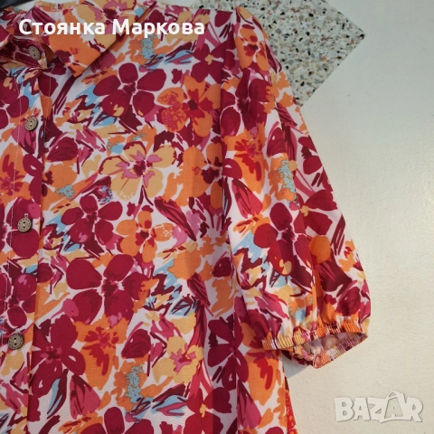 Пролетна ризка с къс ръкав, снимка 3 - Ризи - 53721076