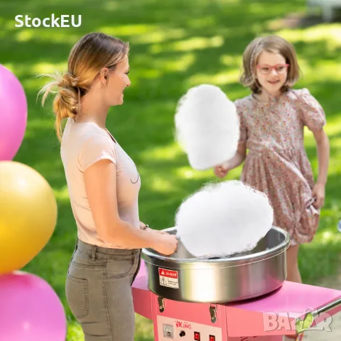 Машина за захарен памук Royal 1200W 52см Електрическа Професионална  Количка, снимка 2 - Друго търговско оборудване - 56008525