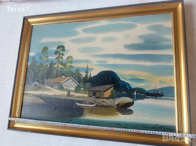 Норвежки пейзаж Картина, снимка 8 - Картини - 48652102