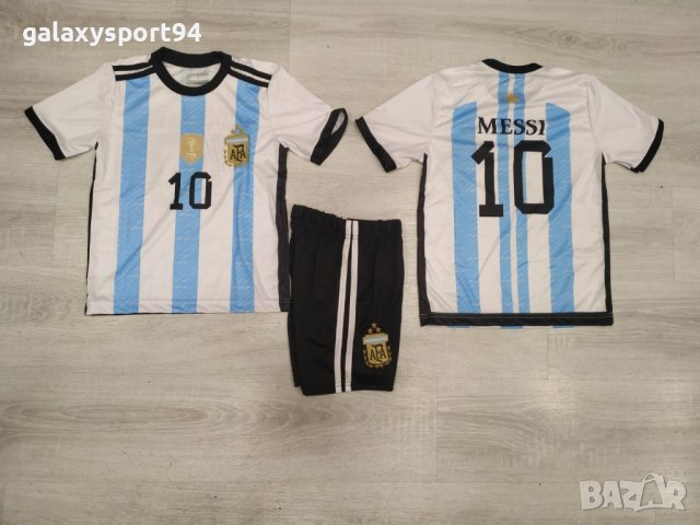 Аржентина Лео Меси Детски екип с чорапи и шапка Меси 72
