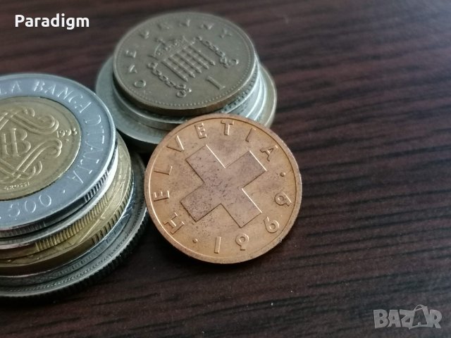 Монета - Швейцария - 2 рапен | 1969г., снимка 2 - Нумизматика и бонистика - 34792331