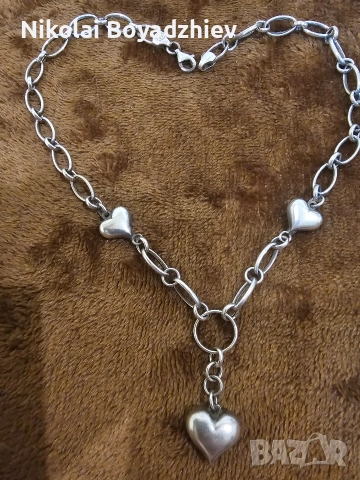 Сребърно дамско бижу