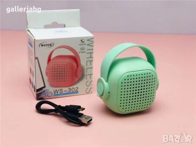 Малка тонколона WS-302 безжичен мини TWS високоговорител, снимка 5 - Тонколони - 41883441