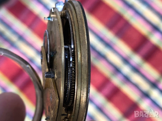 Сребърен джобен часовник, снимка 5 - Джобни - 52533636