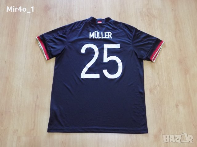 футболна тениска germany muller adidas адидас оригинал спорт мъжка XL, снимка 2 - Спортни дрехи, екипи - 41805673