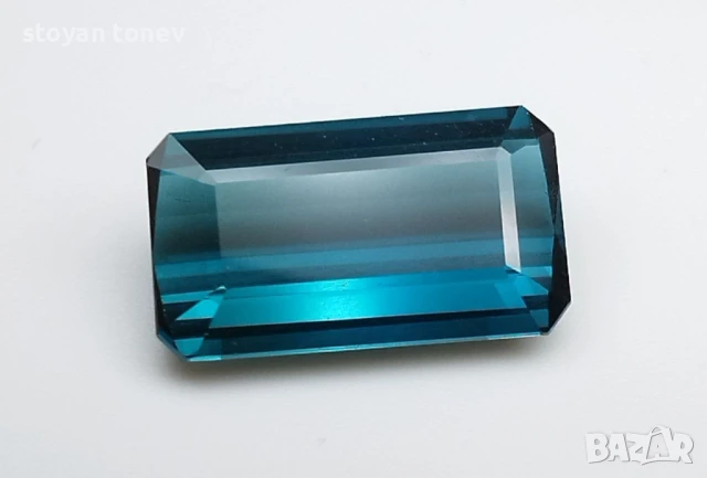 Първокласен син турмалин с VVS чистота - 6.08кт!Сертифицикат!Нов!, снимка 9 - Други - 47386400