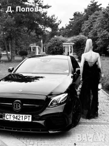 Официална черна дантелена рокля с цепка, размер S, снимка 2 - Рокли - 53813590