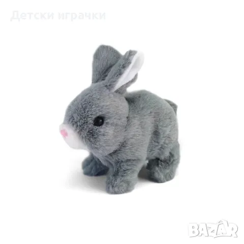 Ходещо Плюшено зайче със светещи уши, Плюшена играчка , снимка 5 - Плюшени играчки - 49718170