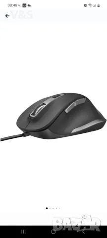 Мишка Trust Fyda, Жична, Ергономична, USB, Черен/Сив, снимка 2 - Клавиатури и мишки - 48244996