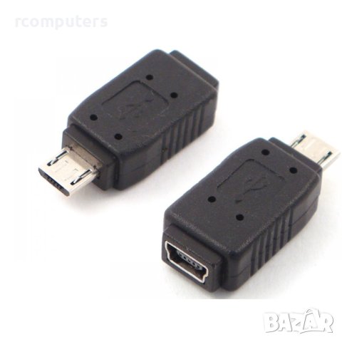 Преходник Micro USB M-Mini USB F